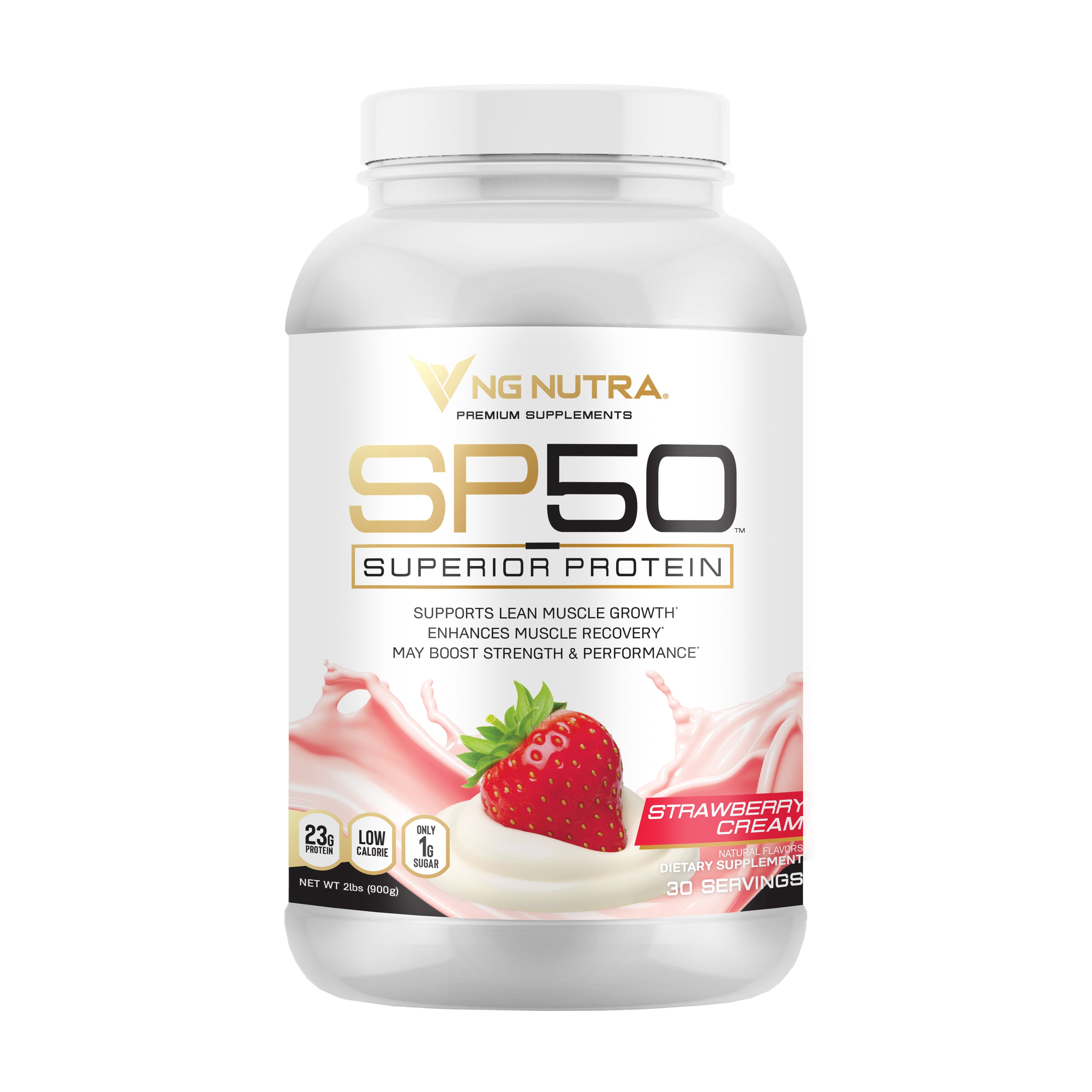 NG Nutra SP50 Superior Protein Strawberry Cream 2lb tub