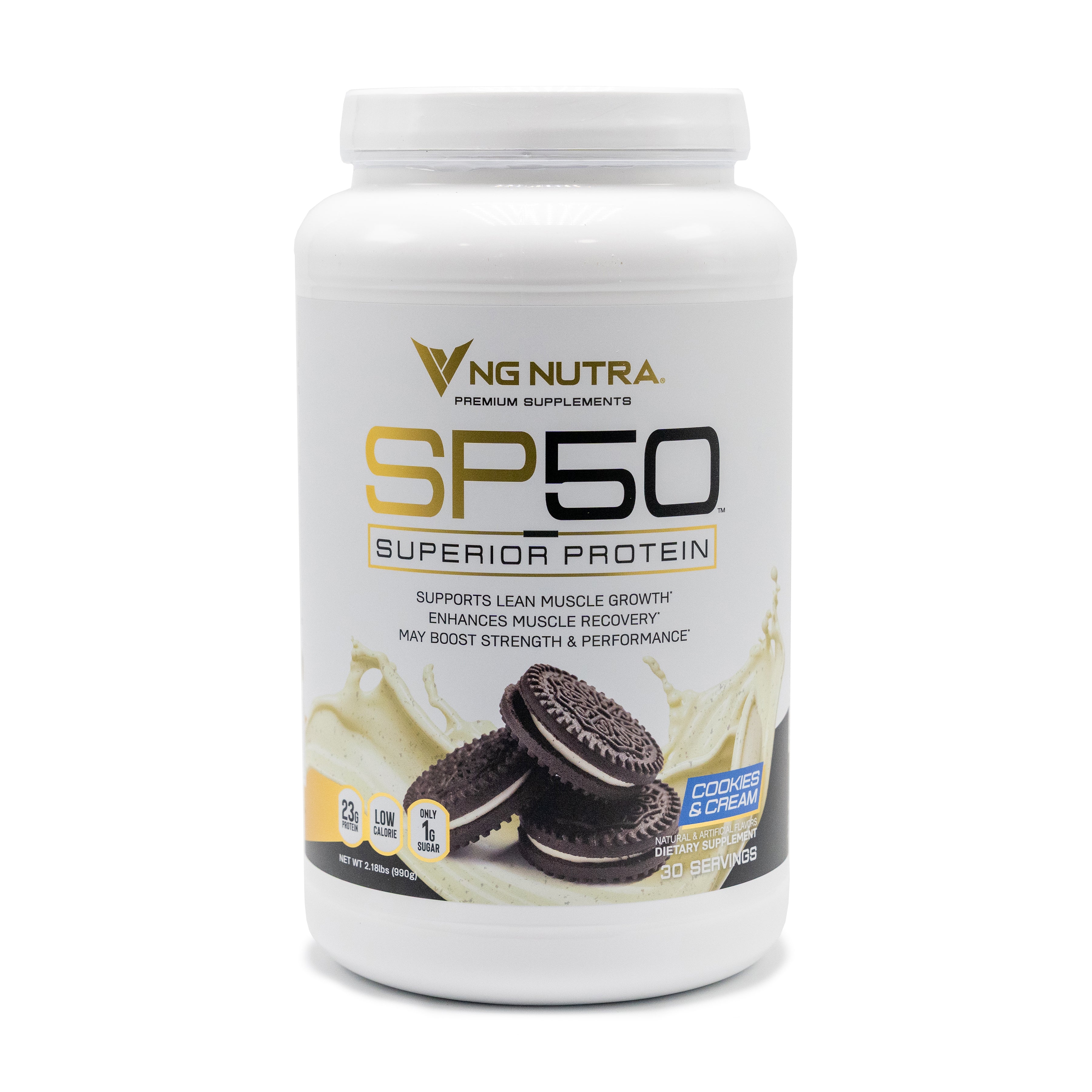 NG Nutra SP50 Superior Protein, Cookies & Cream—front label product image