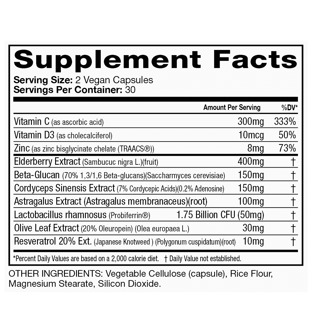 NG Nutra - Immune Shield ingredients